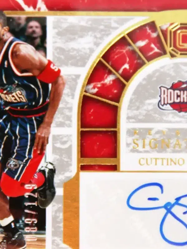 2018-19 Cuttino Mobley #KS-CMB Panini Cornerstones Signatures SN#89 - detail