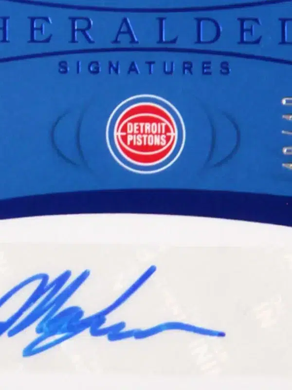 2018-19 Mark Aguirre #HS-MAG Immaculate Collection Heralded Signatures - detail