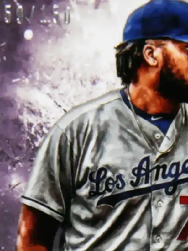 2018 Kenley Jansen #19 Topps Inception Purple SN#59 - detail