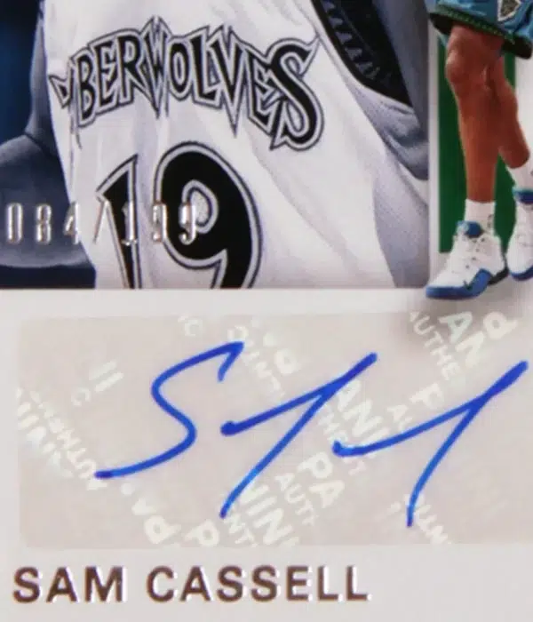 2019-20 Sam Cassell #LC-SCL Panini Contenders Legendary Signature SN#84 - detail