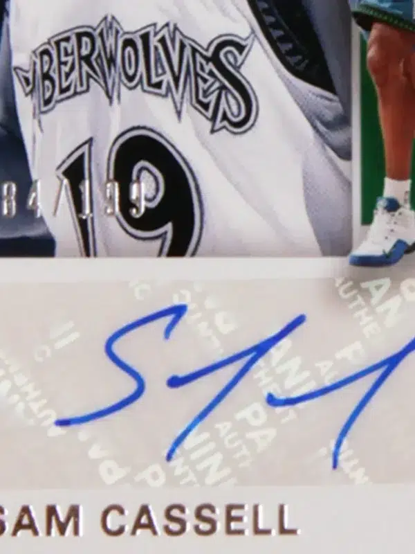 2019-20 Sam Cassell #LC-SCL Panini Contenders Legendary Signature SN#84 - detail