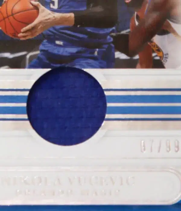 2020-21 Nikola Vucevic #JT-NKV Panini National Treasures Jersey Treasures - detail