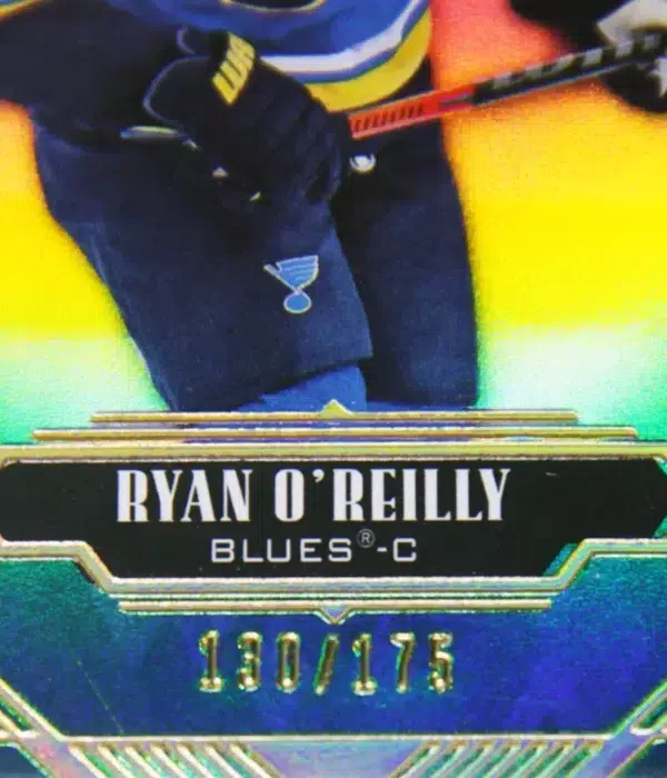 2020-21 Ryan O'Reilly #29 Upper Deck Stature Green Parallel SN#130 - detail