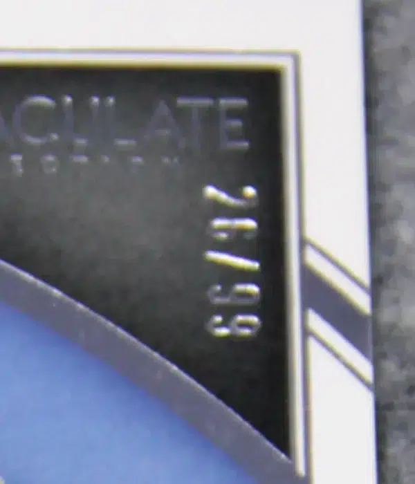 2021-22 Ja Morant #53 Panini Immaculate Collection SN#26 - detail