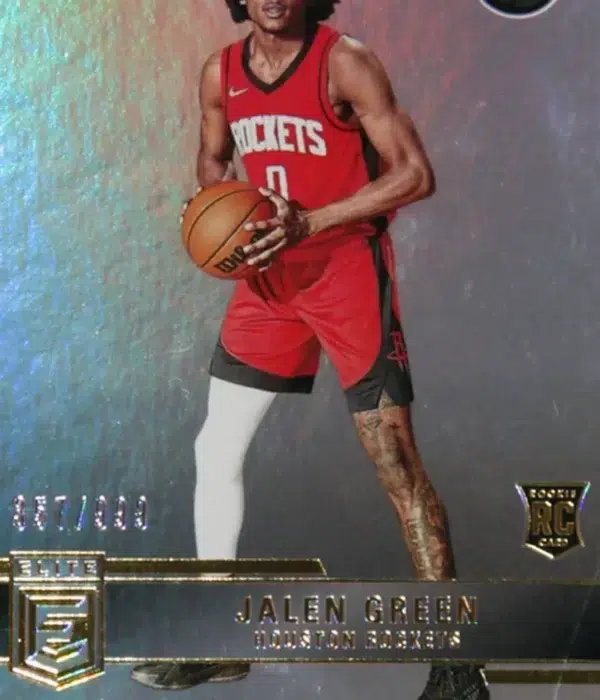 2021-22 Jalen Green #247 Panini Donruss Elite Holo SN#357 RC - detail