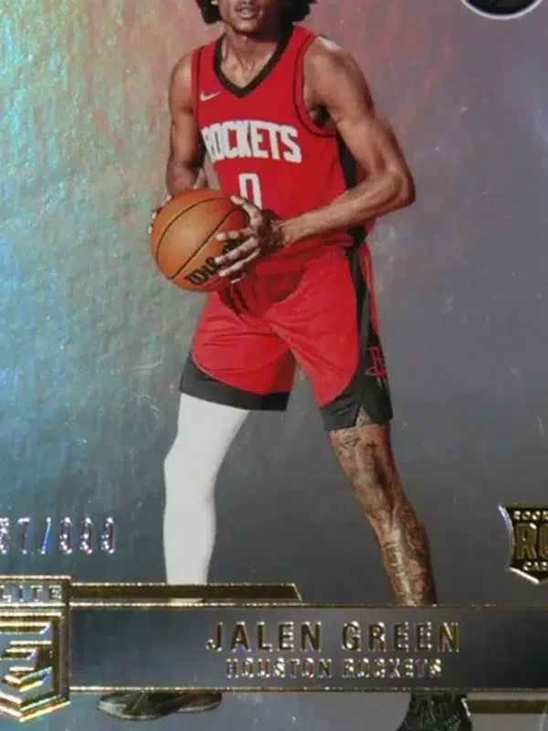 2021-22 Jalen Green #247 Panini Donruss Elite Holo SN#357 RC - detail