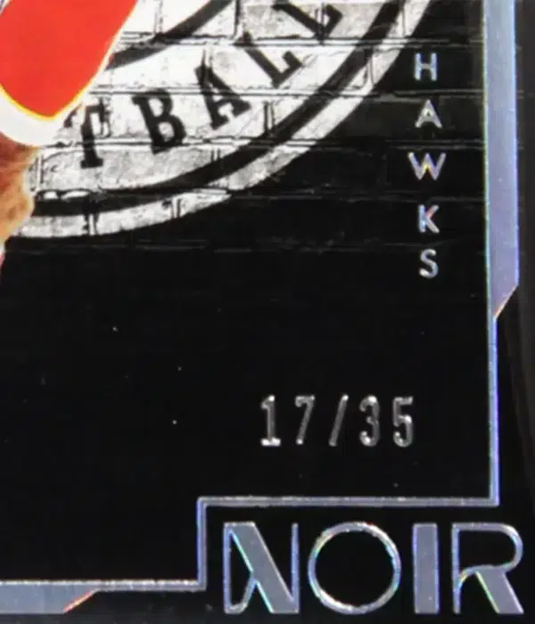 2021-22 John Collins #106 Panini Noir SN#17 - detail