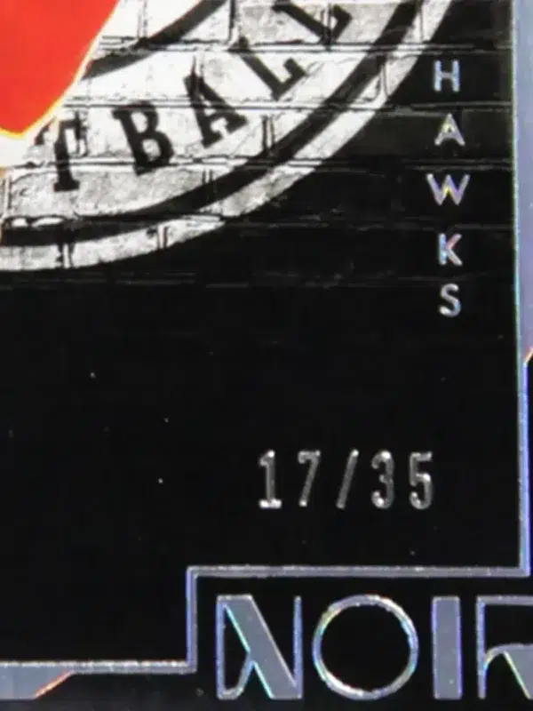 2021-22 John Collins #106 Panini Noir SN#17 - detail