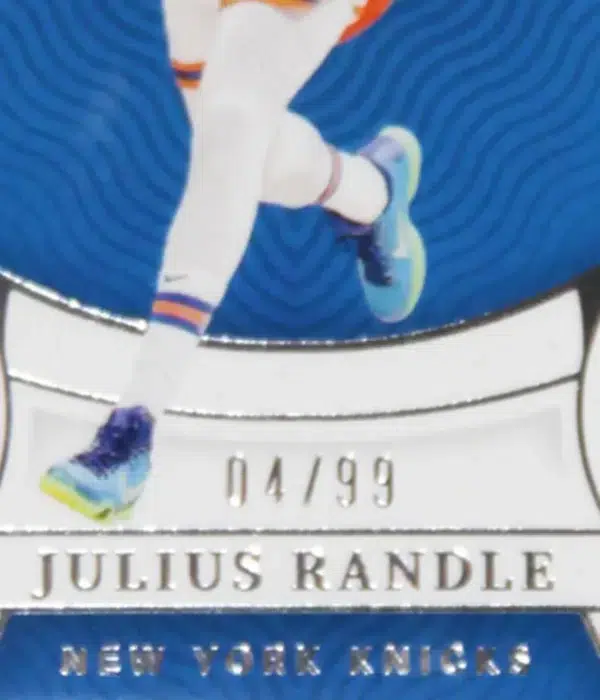 2021-22 Julius Randle #2 Panini National Treasures SN#4 - detail