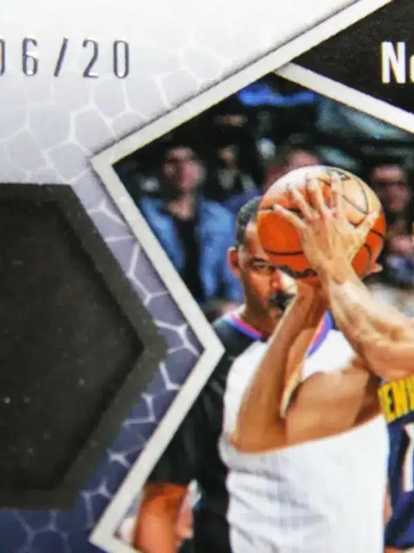 2021-22 Michael Porter Jr. #24 Panini Mosaic Fast Break Pink Disco Prizm SN#6 - detail