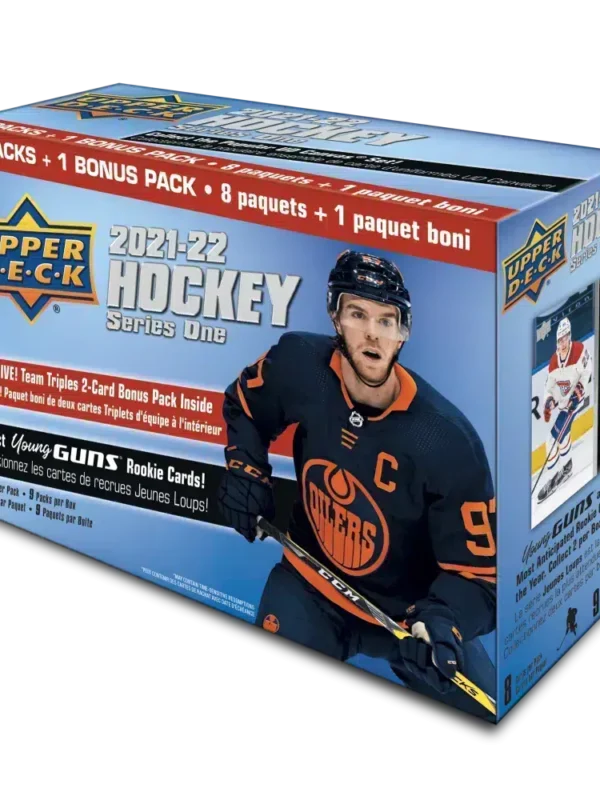2021-22 Upper Deck Series 1 Blaster Box - stand