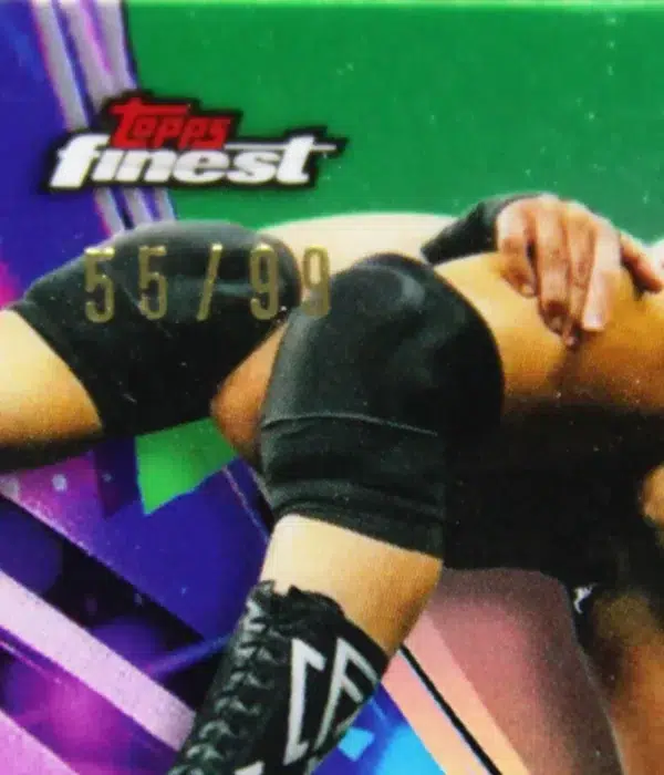 2021 Tommaso Ciampa #98 Topps Finest WWE NXT SN#55 - detail