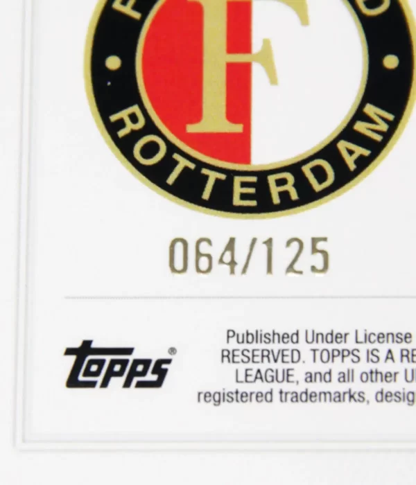 2022-23 Danilo #13 Topps Chrome UEFA Europa League RC Blue Inferno Foil Refractor SN#64 - detail