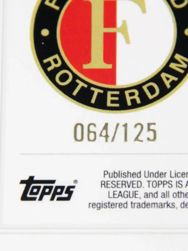 2022-23 Danilo #13 Topps Chrome UEFA Europa League RC Blue Inferno Foil Refractor SN#64 - detail