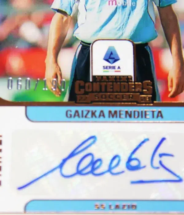 2022-23 Gaizka Mendieta #CA-GAI Panini Chronicles Contenders Autographs SN#60 - detail