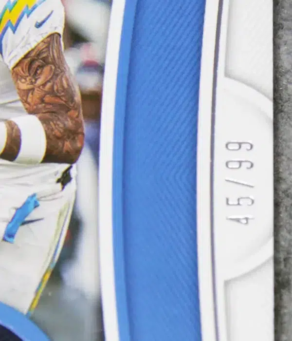 2022-23 Keenan Allen #CEN-KAL Panini National Treasures Century Materials Patch SN#45 - detail