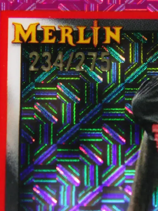 2022-23 Rafael Leao #3 Topps Merlin UEFA Champions League Pink Mojo Refractor SN#234 - detail
