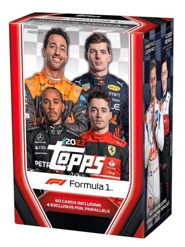 2022 F1 Topps BlasterBox 60cards details