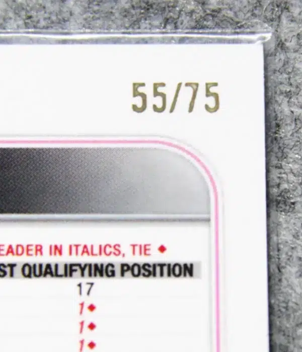 2022 Fernando Alonso #16 Topps Chrome Pink Raywave Refractor SN#55 - detail