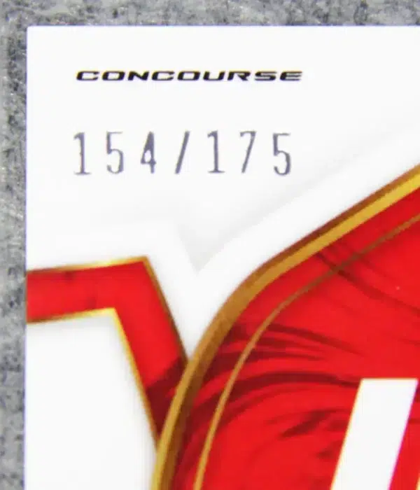 2023 Chris Curtis #90 Panini Select Concourse Red Prizm RC SN#154 - detail
