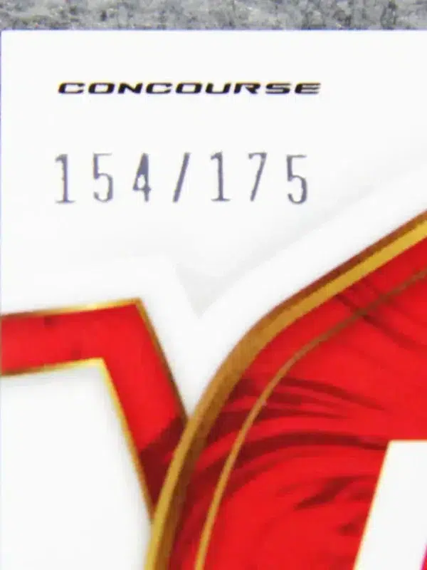 2023 Chris Curtis #90 Panini Select Concourse Red Prizm RC SN#154 - detail