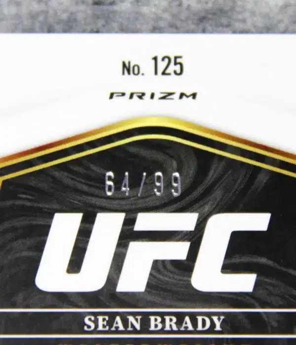 2023 Sean Brady #125 Panini Select Premier Level Purple Prizm SN#64 - detail
