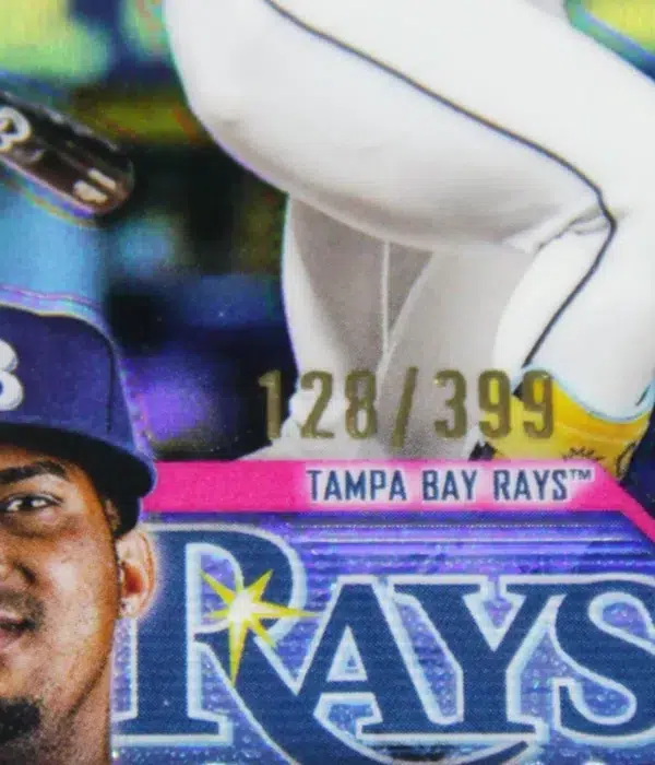 2023 Wander Franco #71 Topps Chrome Magenta Refractor SN#128 - detail
