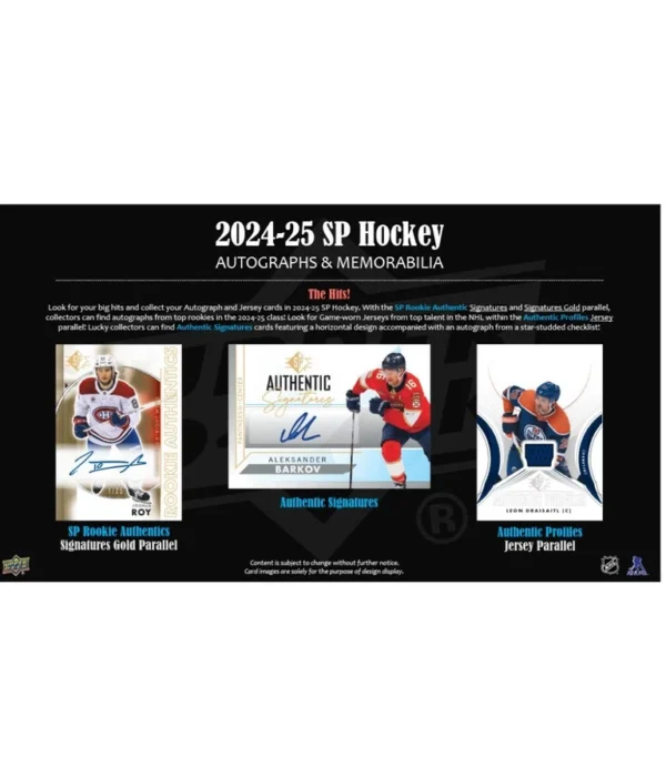 2024-25 Upper Deck SP Hockey NHL Blaster Box - supplier2
