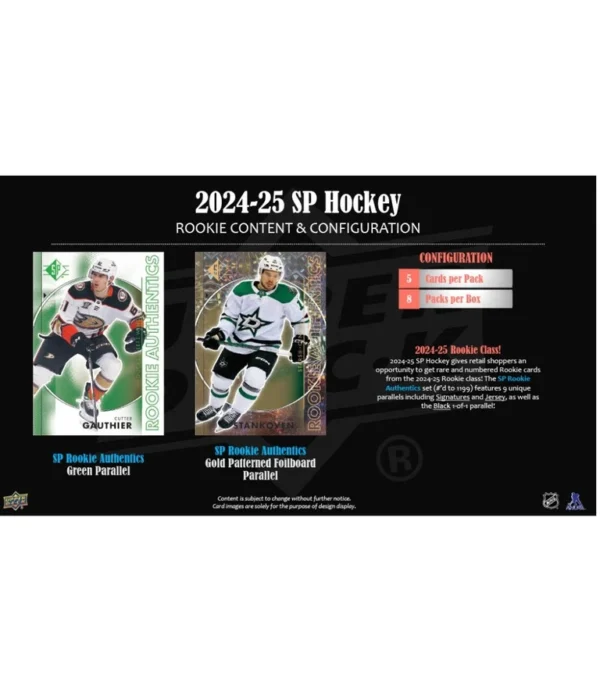 2024-25 Upper Deck SP Hockey NHL Blaster Box - supplier3