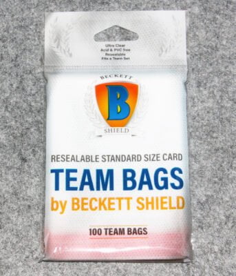 Beckett Shield Resealable Standard Size Card Team Bags