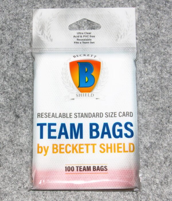 Beckett Shield Resealable Standard Size Card Team Bags