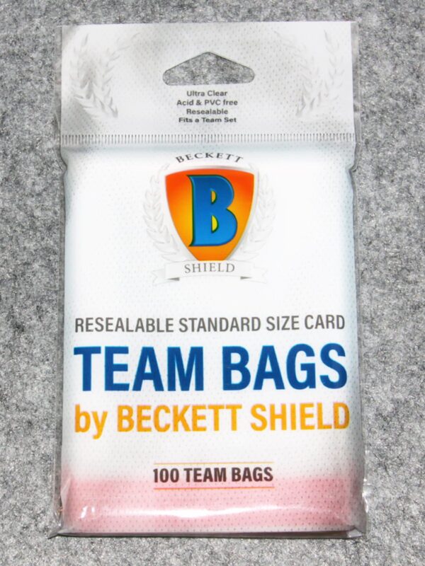 Beckett Shield Resealable Standard Size Card Team Bags