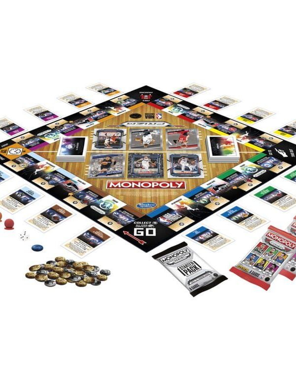 Monopoly Panini Prizm NBA Trading Card Edition Board Game - board