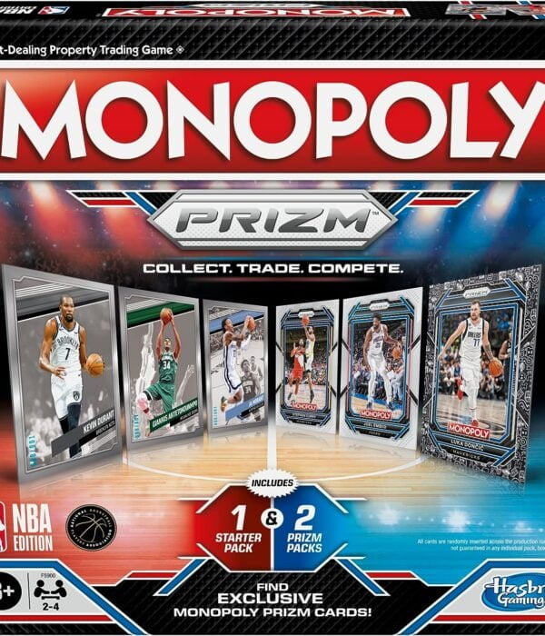 Monopoly Panini Prizm NBA Trading Card Edition Board Game - box