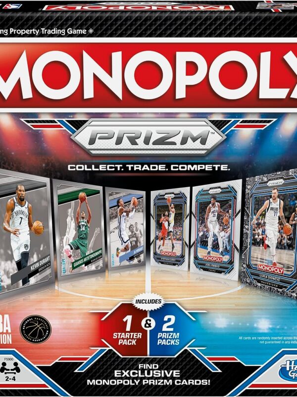 Monopoly Panini Prizm NBA Trading Card Edition Board Game - box