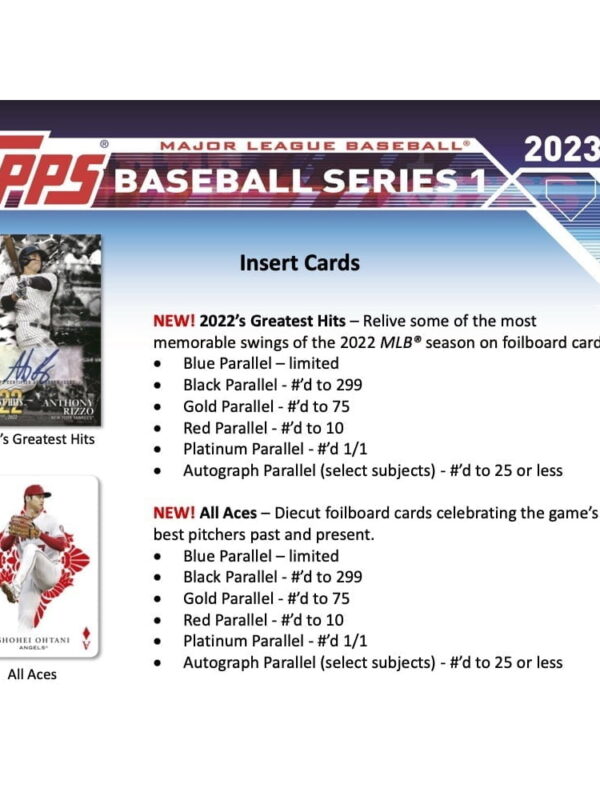 Topps Baseball Series 1 One Blaster Box 2023 - retail3