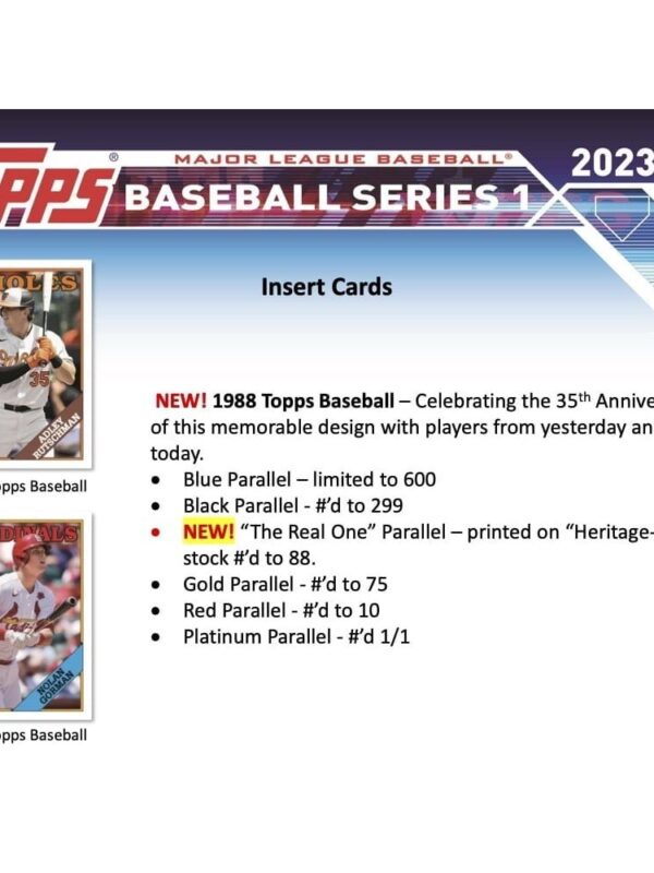 Topps Baseball Series 1 One Blaster Box 2023 - retail4