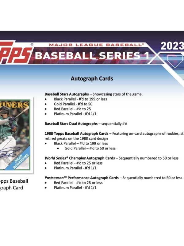 Topps Baseball Series 1 One Blaster Box 2023 - retail8