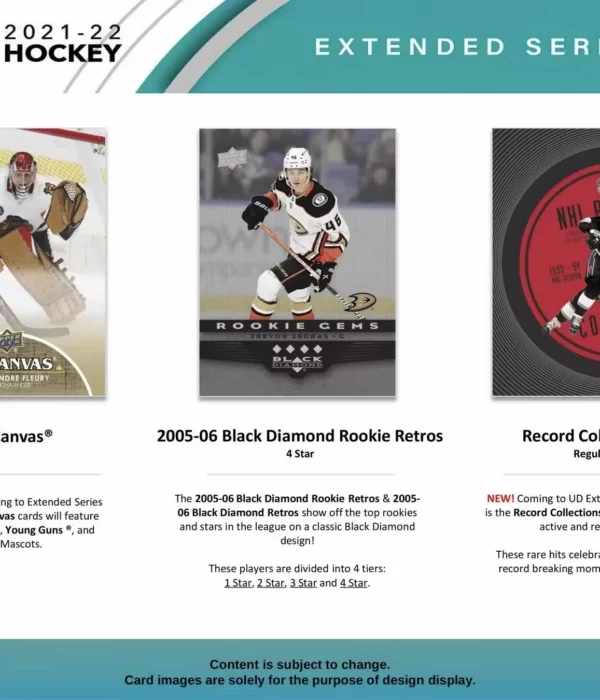 Upper Deck Extended Series Hockey NHL 2021-22 Blaster Box - retail3