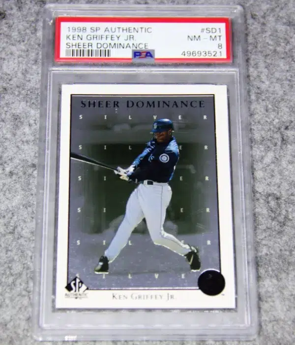 1998 Ken Griffey Jr. #SD1 Upper Deck SP Authentic Sheer Dominance PSA 8 NM-MT - front