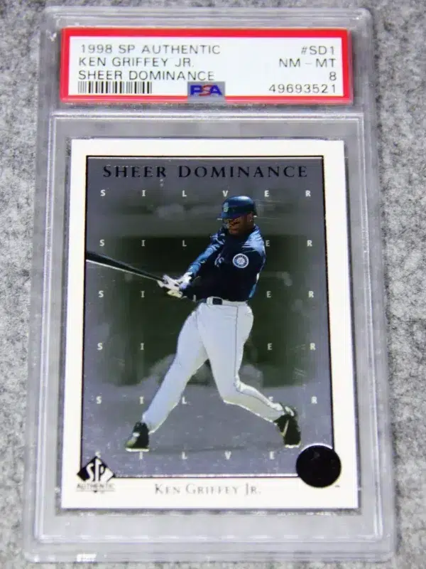 1998 Ken Griffey Jr. #SD1 Upper Deck SP Authentic Sheer Dominance PSA 8 NM-MT - front