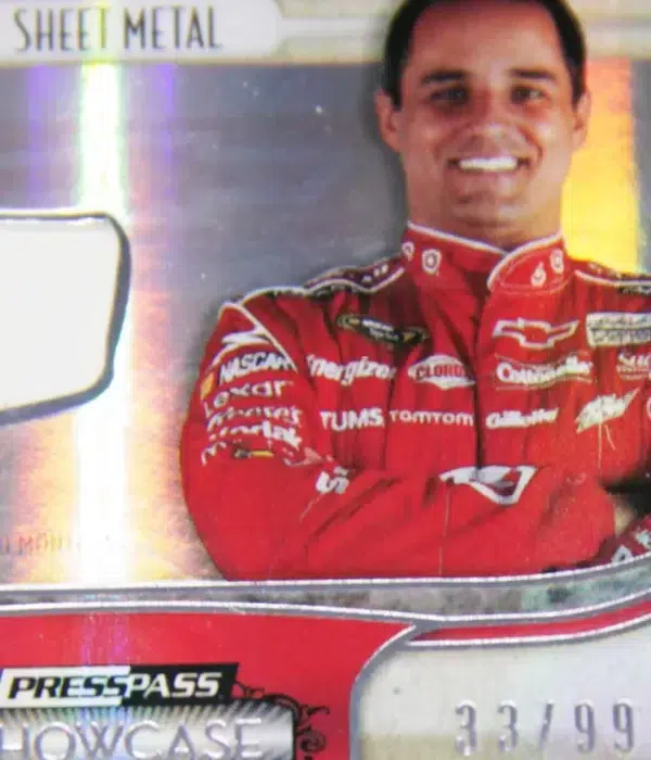 2011 Jamie McMurray - Juan Pablo Montoya #CCM-EGR PressPass Nascar Showcase Sheet Metal SN#33 - detail