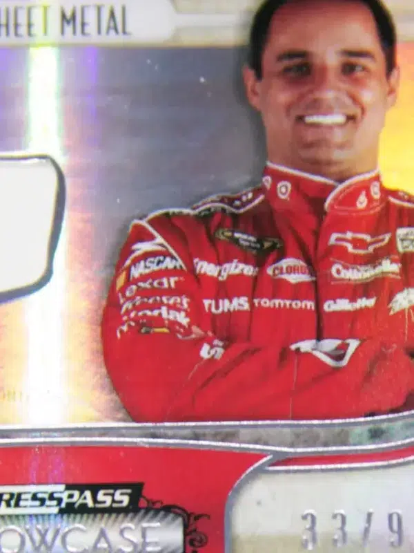 2011 Jamie McMurray - Juan Pablo Montoya #CCM-EGR PressPass Nascar Showcase Sheet Metal SN#33 - detail