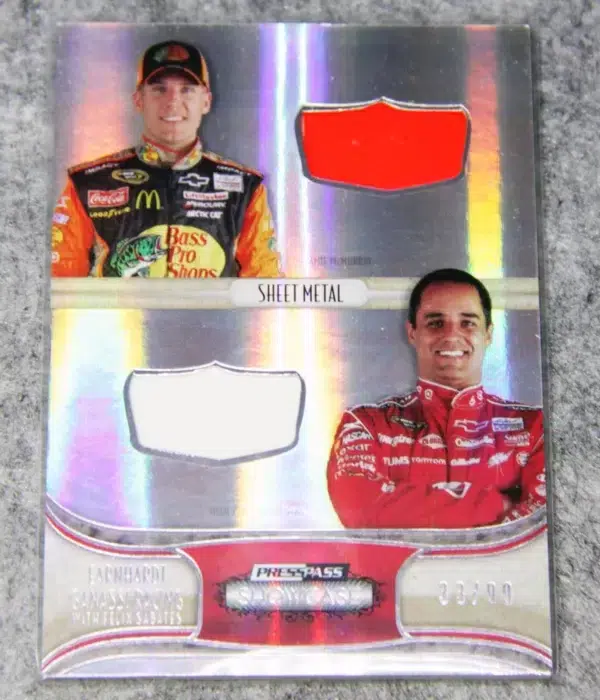 2011 Jamie McMurray - Juan Pablo Montoya #CCM-EGR PressPass Nascar Showcase Sheet Metal SN#33 - front