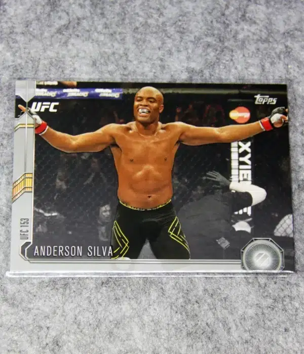 2015 Anderson Silva #175 Topps UFC 153 Most Knockouts in UFC History - front