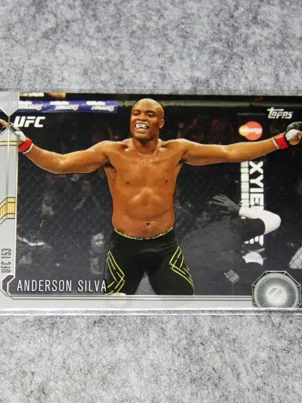 2015 Anderson Silva #175 Topps UFC 153 Most Knockouts in UFC History - front