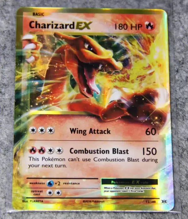 2016 Charizard EX #12108 Pokemon XY Evolutions Rare Holo - front