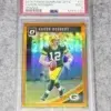 2018 Aaron Rodgers #37 Panini Donruss Optic Orange SN#19 PSA 9 MINT - front