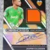 2020-21 Jasper Cillessen #JA-JCI Panini Obsidian Jersey Autographs Electric Etch Orange SN#7 - front