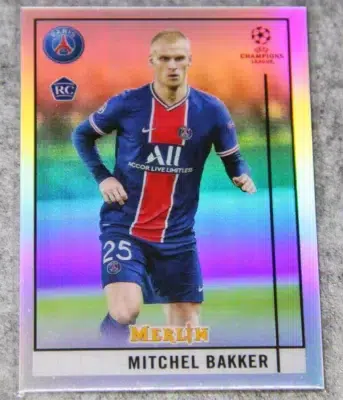2020-21 Mitchel Bakker #29 Topps Merlin Chrome UEFA Champions League - front